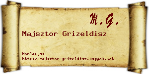 Majsztor Grizeldisz névjegykártya